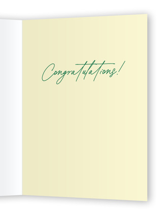 This is a dandelion congratulations cards with standard by Jenna Holcomb called cheers stripes printing on signature in greeting cards