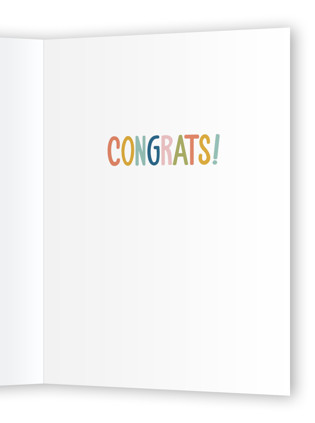 This is a candied fruit congratulations cards with standard by Melanie Pennell called omg yay printing on signature in greeting cards
