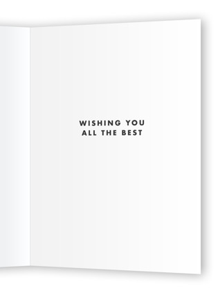 This is a charcoal congratulations cards with standard by mo kelley called super chill printing on signature in greeting cards