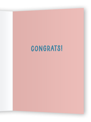 This is a cobalt congratulations cards with standard by Morgan Kendall called nailed it printing on signature in greeting cards