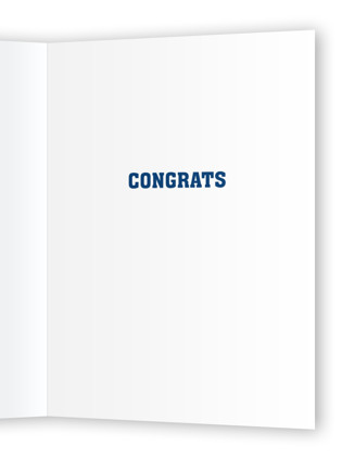 This is a buttercream congratulations cards with standard by Baumbirdy called go you printing on signature in greeting cards