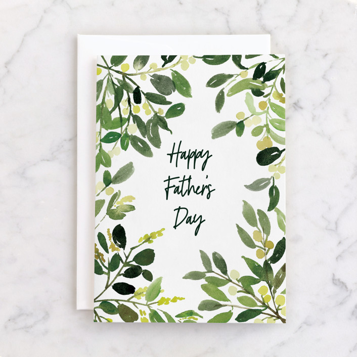Father's Day Watercolor Greenery