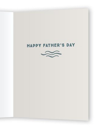 This is a ocean fathers day cards with standard by Dawn Pope called a keeper printing on signature in greeting cards