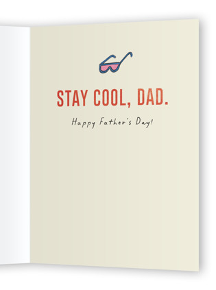 This is a ivory fathers day cards with standard by Pixel and Hank called rad dad printing on signature in greeting cards