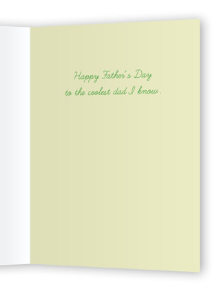 This is a cucumber fathers day cards with standard by Sierra Lee called cucumber printing on signature in greeting cards
