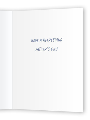 This is a frozen fathers day cards with standard by Dawn Pope called biggie deal printing on signature in greeting cards