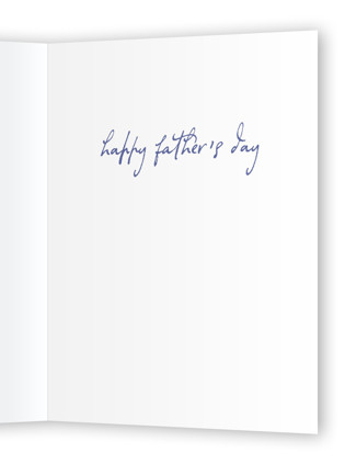 This is a sea fathers day cards with standard by Lucrecia Caporale called fintastic printing on signature in greeting cards