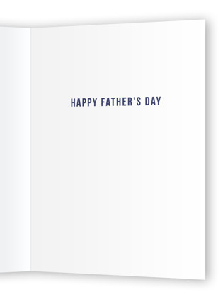 This is a navy fathers day cards with standard by Alethea and Ruth called dad hat printing on signature in greeting cards