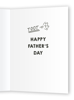 This is a ebony fathers day cards with standard by Dawn Pope called pull my finger printing on signature in greeting cards