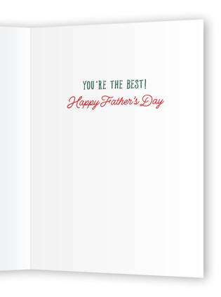 This is a evergreen fathers day cards with standard by Becky Nimoy called ifs ands or putts printing on signature in greeting cards