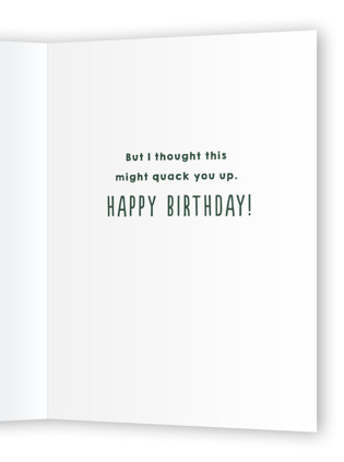 This is a mint birthday cards for him with standard by Everett Paper Goods called fowl humor printing on signature in greeting cards