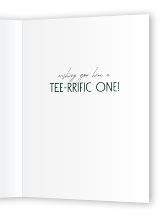 This is a evergreen birthday cards for him with standard by Tamara Hilje called birdieday printing on signature in greeting cards