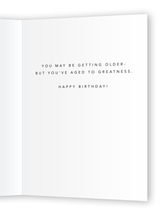 This is a navy birthday cards for him with standard by Nicole Senecal called straight whiskey printing on signature in greeting cards