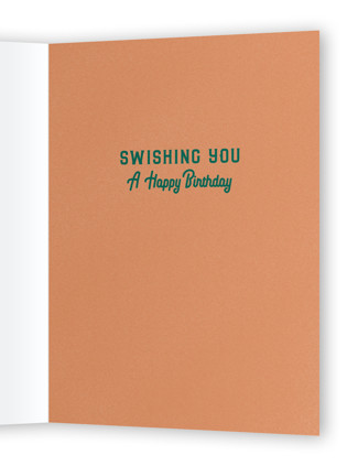 This is a jungle birthday cards for him with standard by Becky Nimoy called swishing you a happy birthday printing on signature in greeting cards