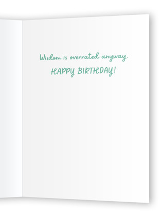 This is a tangerine birthday cards for him with standard by Brandy Folse called overrated printing on signature in greeting cards