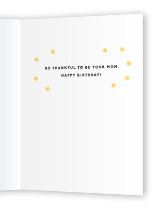 This is a honey birthday cards for her with standard by Kristen Marie called lucky mom printing on signature in greeting cards