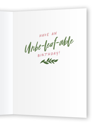 This is a rose birthday cards for her with standard by Hooray Creative called plant-astic printing on signature in greeting cards