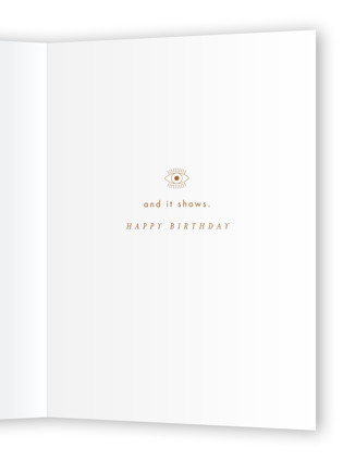 This is a snow birthday cards for her with standard by Maja Cunningham called lucky star printing on signature in greeting cards