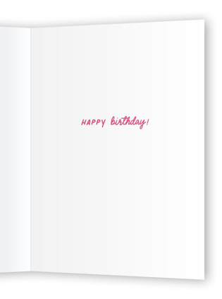 This is a poppy birthday cards for her with standard by Sarah Hale called fierce birthday printing on signature in greeting cards