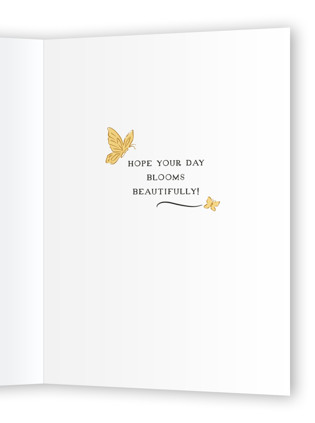 This is a garden birthday cards for her with standard by Grae called so blooming printing on signature in greeting cards