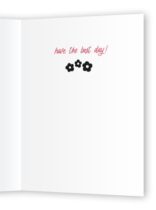 This is a ebony birthday cards for her with standard by Kelly Watkins called fun flowers printing on signature in greeting cards