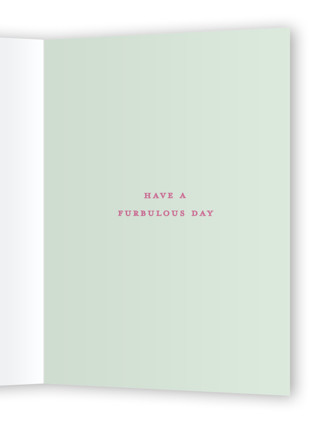 This is a bubblegum birthday cards for her with standard by Sarah Knight called purrfect birthday printing on signature in greeting cards