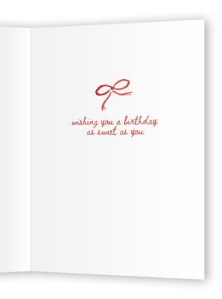 This is a cherry birthday cards for her with standard by Chi Doan called sweet whimsy birthday cake printing on signature in greeting cards