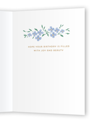 This is a garden birthday cards for her with standard by Petra Kern called a bouquet for you printing on signature in greeting cards