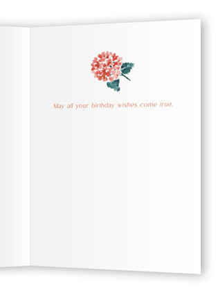 This is a saffron birthday cards for her with standard by Yaling Hou Suzuki called happy birthday to you printing on signature in greeting cards
