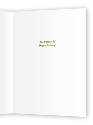 This is a lilac birthday cards for her with standard by Ana Peake called treat yourself kitty! printing on signature in greeting cards