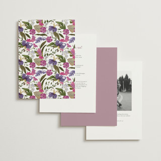 This is a vineyard petite wedding invitations with foil pressed by Susan Moyal called harmony printing on signature in petite