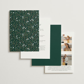 This is a evergreen petite wedding invitations with foil pressed by Alethea and Ruth called illuminated storybook printing on signature in petite