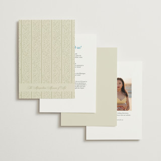 This is a marine petite wedding invitations with foil pressed by Jackie Crawford called josephine printing on signature in petite