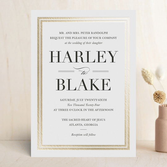 gilded frame foil pressed