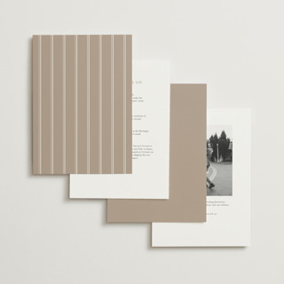 This is a ivory foil stamped wedding invitations with foil pressed by Ellen Schlegelmilch called museo printing on signature in standard