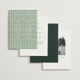 This is a emerald foil stamped wedding invitations with foil pressed by Jen Owens called frame printing on signature in standard