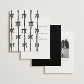 This is a diamond foil stamped wedding invitations with foil pressed by Chris Griffith called all tied up printing on signature in standard