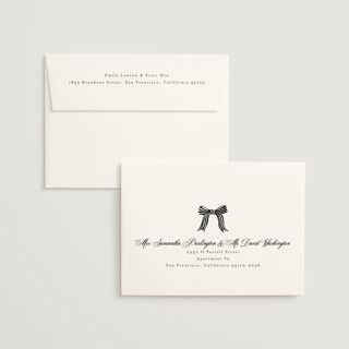 This is a diamond foil stamped wedding invitations with foil pressed by Chris Griffith called all tied up printing on signature in standard