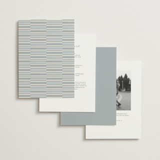 This is a dusty blue foil stamped wedding invitations with foil pressed by Carolyn Nicks called tuxedo printing on signature in standard