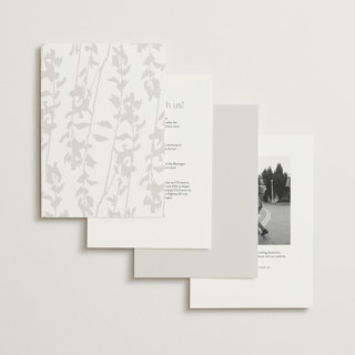 This is a silk foil stamped wedding invitations with foil pressed by Kelly Schmidt called quince printing on signature in standard