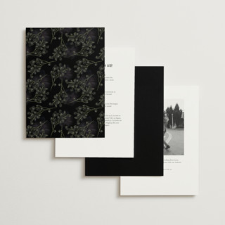 This is a tuxedo foil stamped wedding invitations with foil pressed by Susan Moyal called after midnight printing on signature in standard