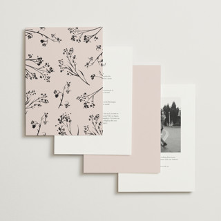 This is a powder foil stamped wedding invitations with foil pressed by frau brandt called shining florals printing on signature in standard