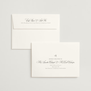 This is a silver lining foil stamped wedding invitations with foil pressed by Design Lotus called here with you printing on signature in standard