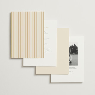 This is a chestnut foil stamped wedding invitations with foil pressed by Erin German called autumnal arch printing on signature in standard