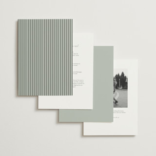 This is a sage foil stamped wedding invitations with foil pressed by Angela Thompson called gilded script printing on signature in standard