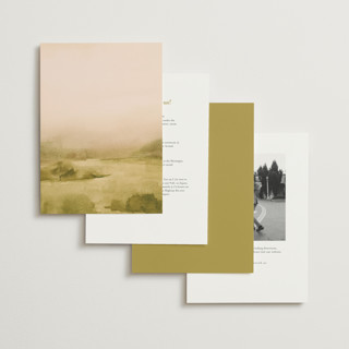 This is a desert blush foil stamped wedding invitations with foil pressed by Everett Paper Goods called hillside printing on signature in standard