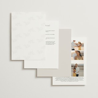 This is a cotton foil stamped wedding invitations with foil pressed by Jennifer Postorino called polished printing on signature in standard