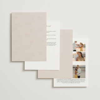 This is a barely blush foil stamped wedding invitations with foil pressed by Jennifer Postorino called polished printing on signature in standard