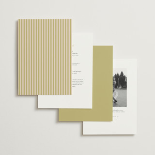 This is a chartreuse foil stamped wedding invitations with foil pressed by Erin L. Wilson called victorian trellis printing on signature in standard