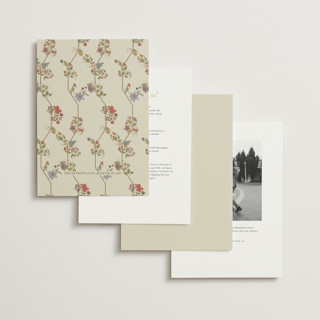 This is a mint foil stamped wedding invitations with foil pressed by Simona Camp called radiant botany printing on signature in standard